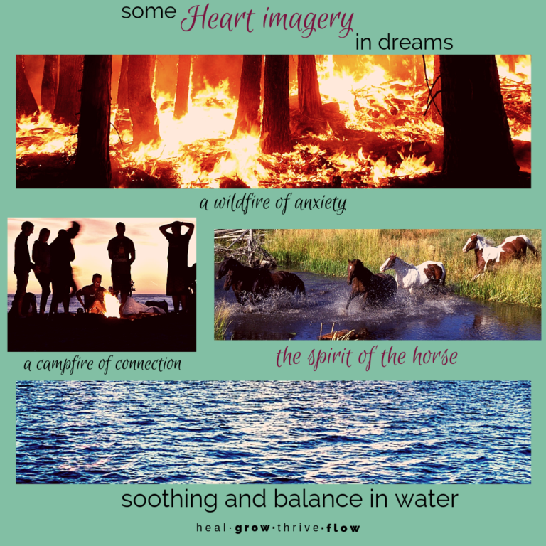 Heart imagery in dreams Five Elements dream interpretation Fire by Leilani Navar at thedreamersden.org